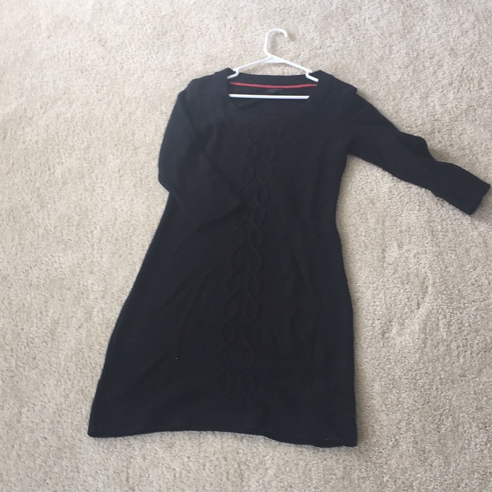 Black sweater dress